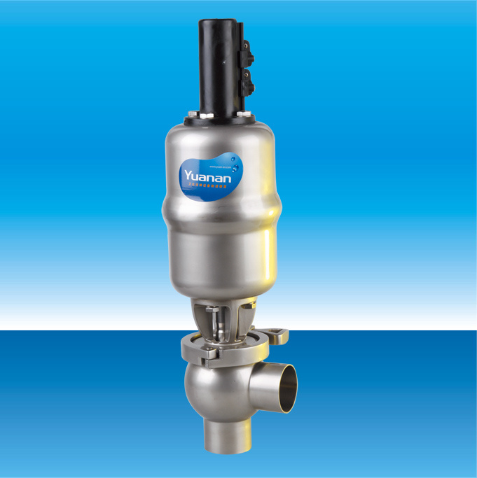 Sanitary Stainless Steel Pneumatical L Type Shut off Valves