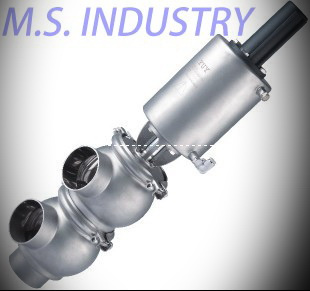 Stainless Steel Sanitary Pneumatic Reversing Valve