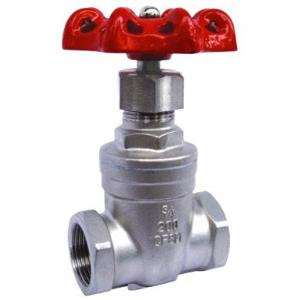 200psi Screw Stainless Steel Threaded Gate Valve (304, 316)