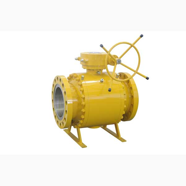 API6d Forged Steel Worm Gear Trunnion Ball Valve