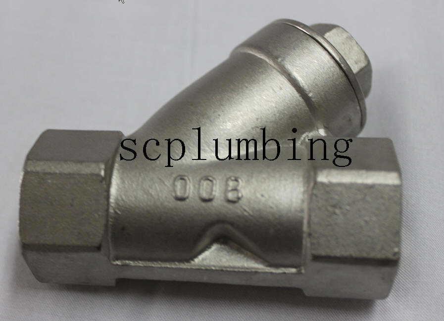 Y Stainer, Y Spring Check Valve
