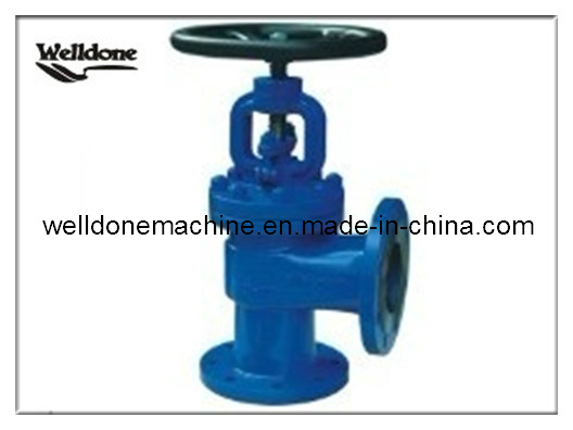 DIN Angle Type Bellows Seal Globe Valve