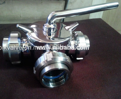 Stainless Steel Sanitary 3 Way Plug Valve