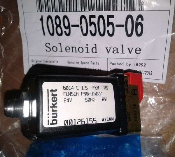 Atlas Copco Air Compressor Part 1089050506 24V Burket Solenoid Valve