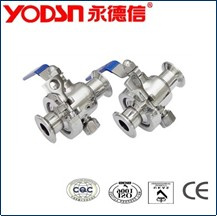 Two Pieces Clamped Ball Valve