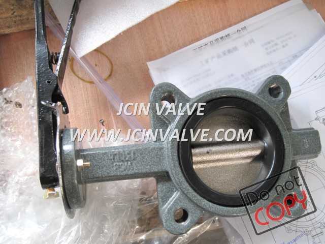 Lever Full Wafer Lug Butterfly Valve (LD371)