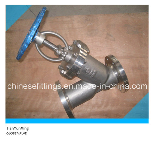 Manual API Stainless Steel Flange Y Type Globe Valve