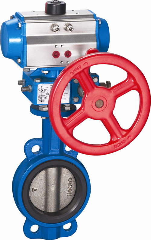 Pneumatic Butterfly Valve with Actuator (HAT-240D)