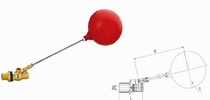 Brass Appropriation Float Valve (Plastic Ball)