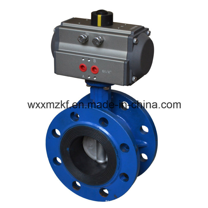 Soft-Sealed Pneumatic Butterfly Valve with Actuator