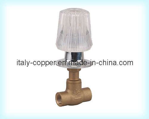 Brass Stop Valve with ABS Long Handle (AV4005)