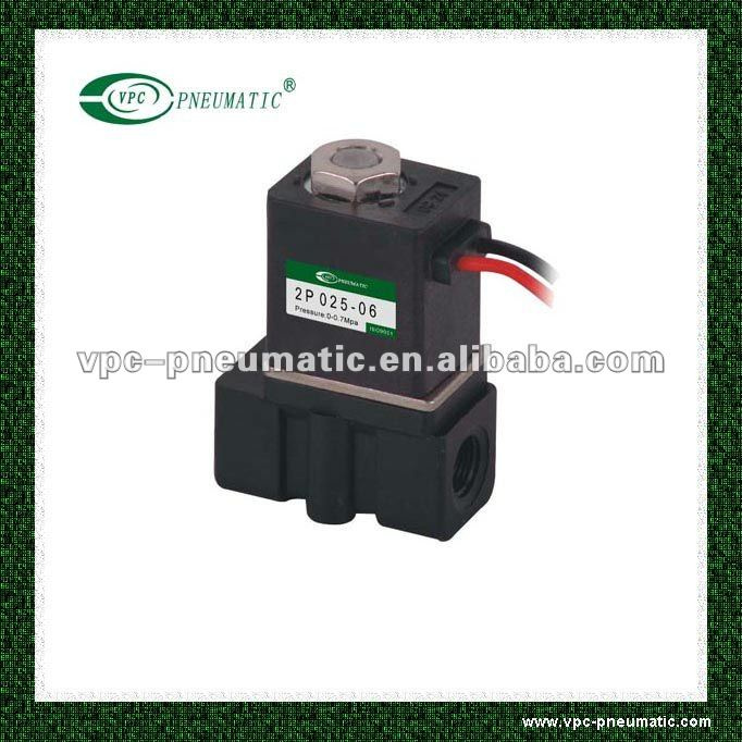 2p Series Plastic Solenoid Valve Plastic Valve