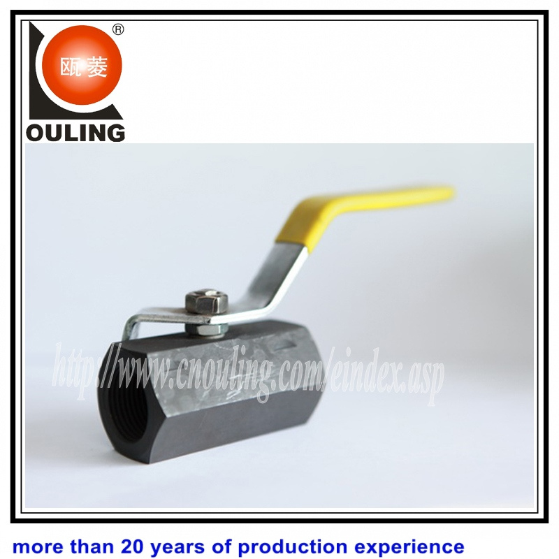 Hexagonal 1-PC Carbon Ball Valve
