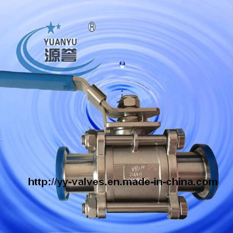 Sanitary Ball Valve with ISO Mount Plate