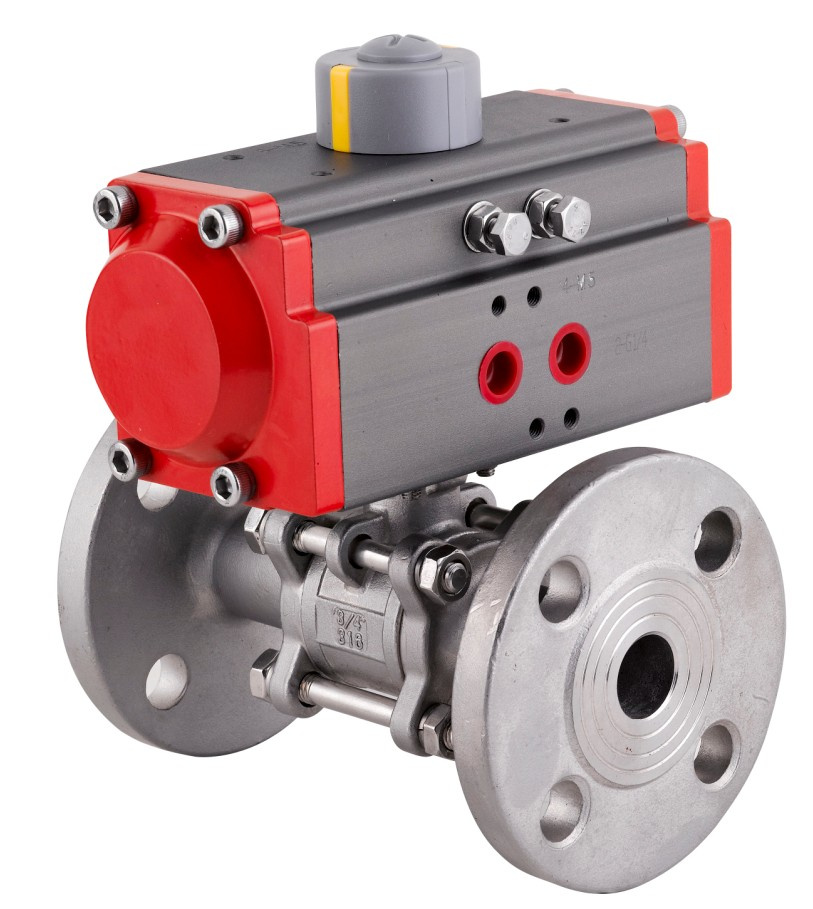 Pneumatic Flange Ball Valve - 3PCS Ball Valve
