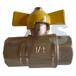 Brass Gas Valve with Butterfly Handle/En331 Standard