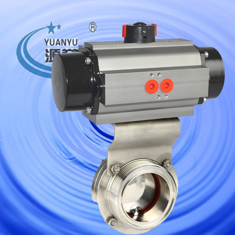 Sanitary Pneumatic Butterfly Valve (100115)