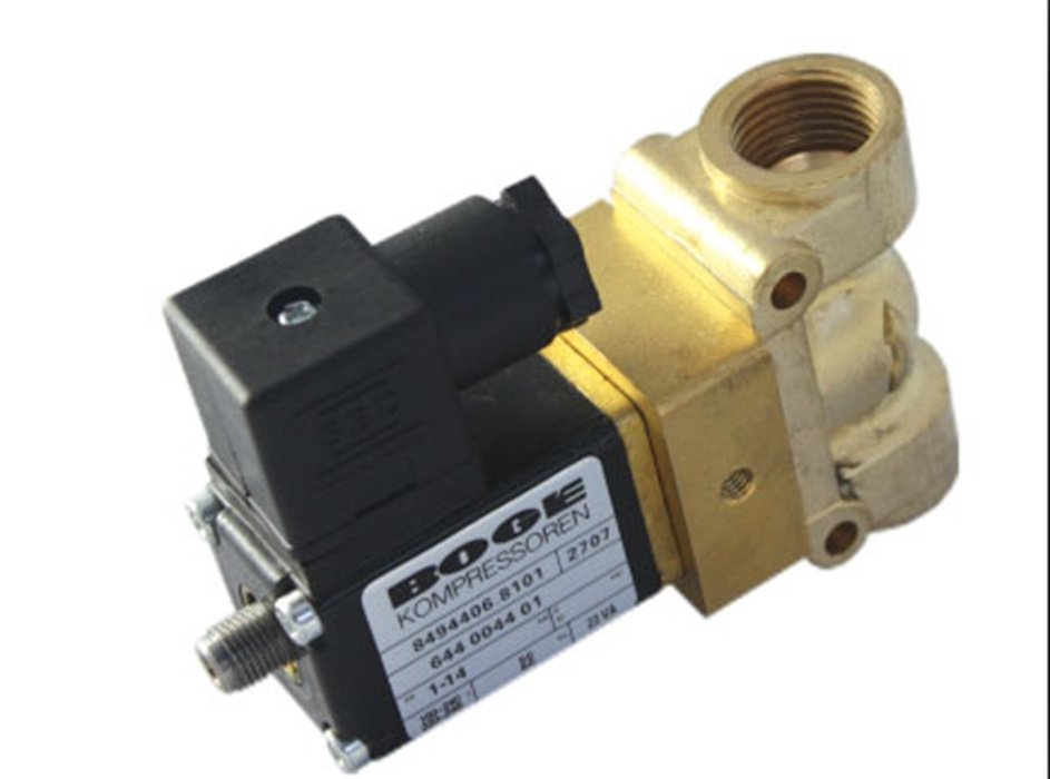 1/4 Port Size Boge Air Compressor Parts 24V Solenoid Valve