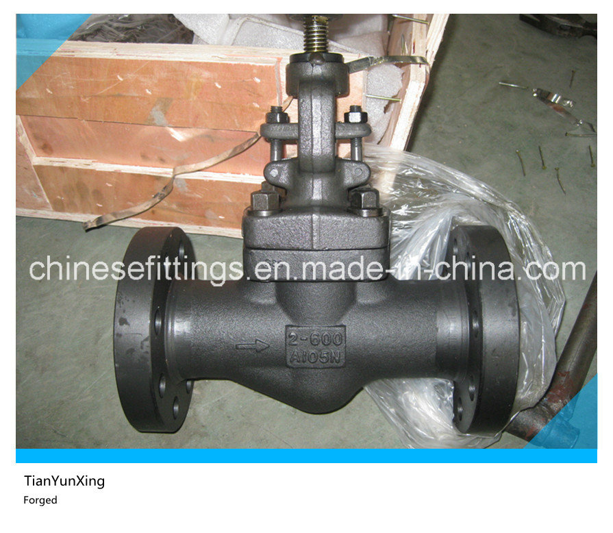 Hand Wheel Carbon Steel A105n Flange API Forged Globe Valve