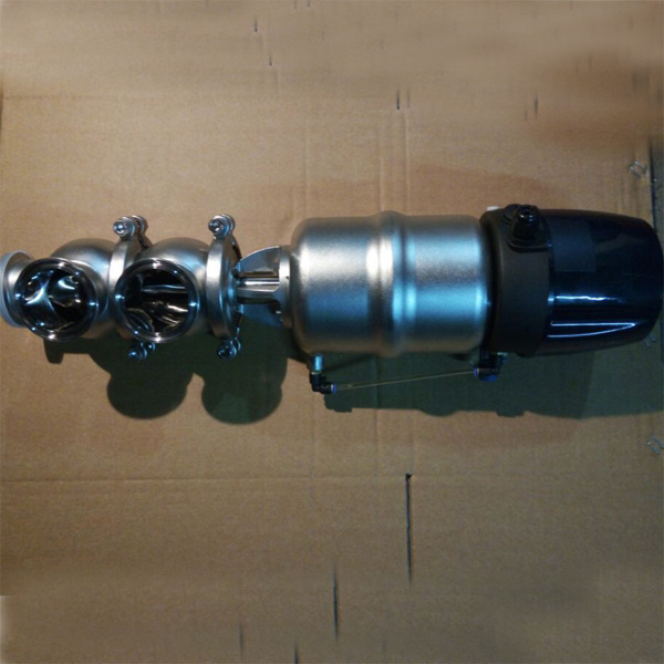 Stainless Steel Hygienic Flow Divert Valve with Control Head