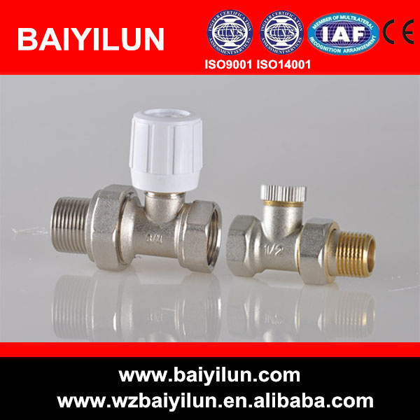 Brass Straight Manual Radiator Valve