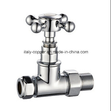 CE Certified Chromed Brass Radiator Angle Valve (AV3087)