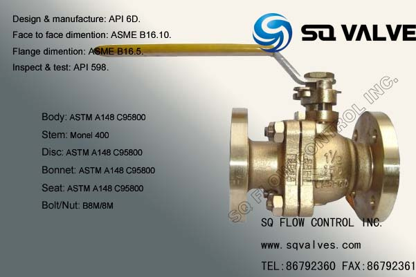 Bronze Floating Flange End Ball Valve