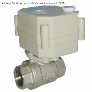 Mini Motorized Ball Valve with Manual Override