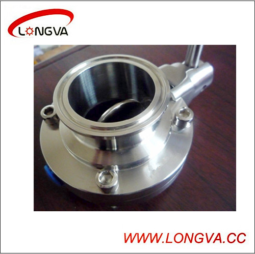 Stainless Steel 6'' Clamped Butterfly Valve