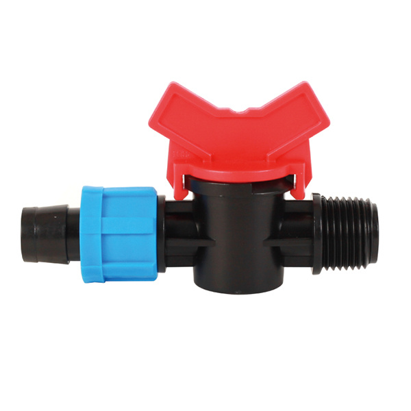 Driptape / Pipe Fitting Male Thread Valve for Garden Irrigation