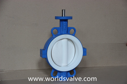 PTFE Coated Split Body Butterfly Valve