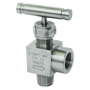 Stainless Steel Angle Female Threaded Needle Valve