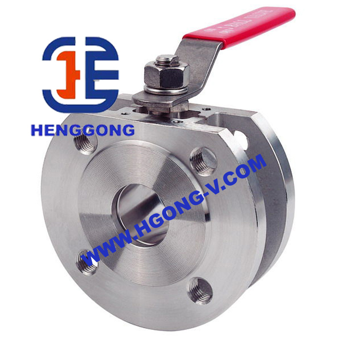 Ss304/Ss316 DIN Pn16 Wafer Ball Valve