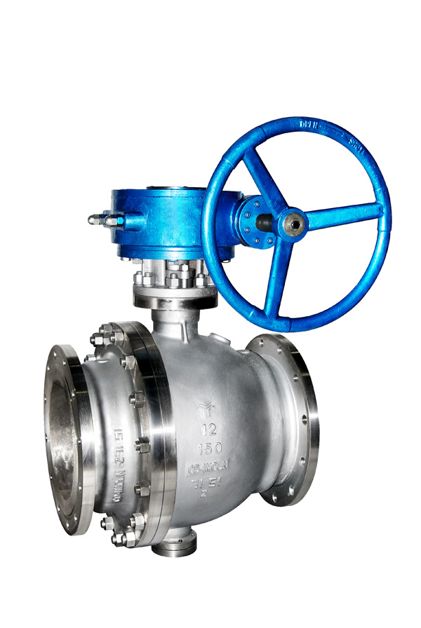 Wcb Stainless Steel Turbine Operating Ball Valve