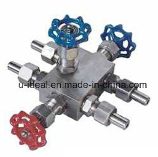 Three Valve Manifold-Pressure Gage Needle Valve