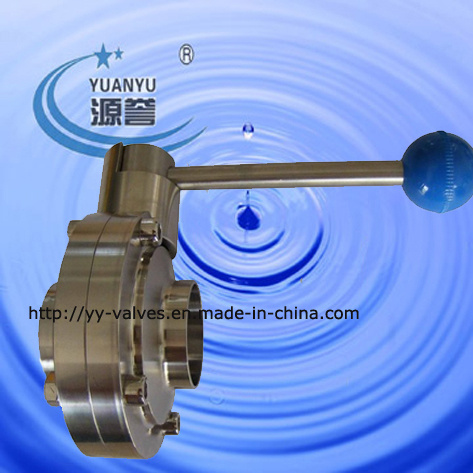 Wine Butt-Weld Butterfly Valve Stainless Steel