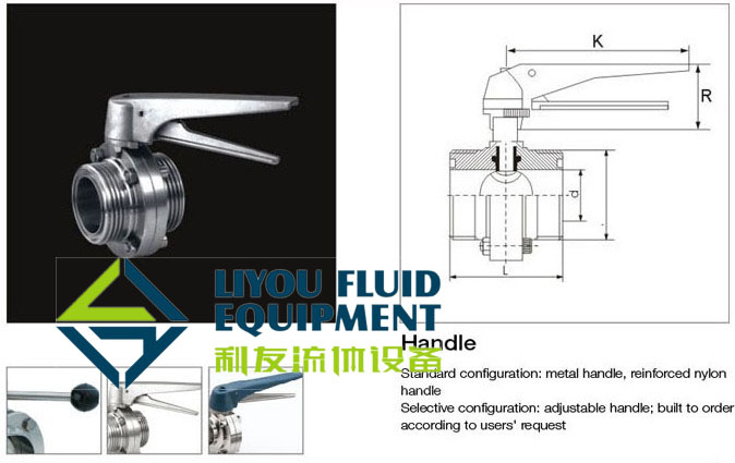 Sanitary Butterfly Valve (Butt-Threaded)