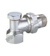 Nickel Plating Brass Male Radiator Valve for Floor Heating System