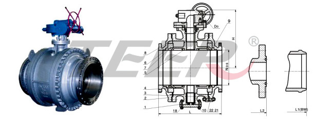 Cast Steel Fixed Ball Valve