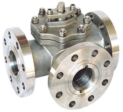 Cast Steel 3 Way Flange Ball Valve