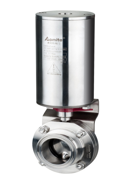Stainless Steel Sanitary Pneumatic Butterfly Valve