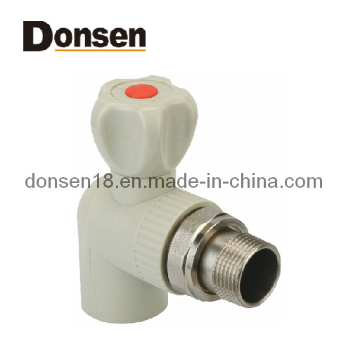 PP-R Angle Radiator Brass Ball Valve