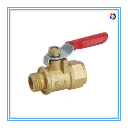 Brass Mini Gas Ball Valve with Steel Handle