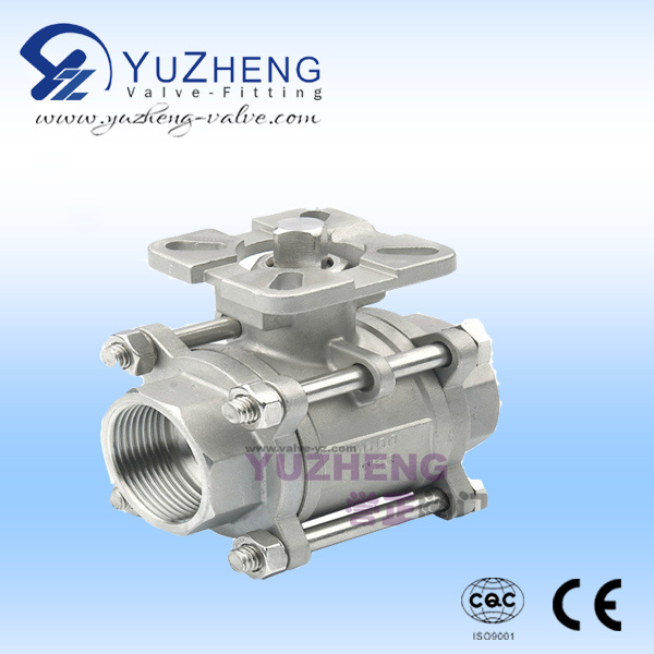 3PC Stainless Steel Thread Ball Valve