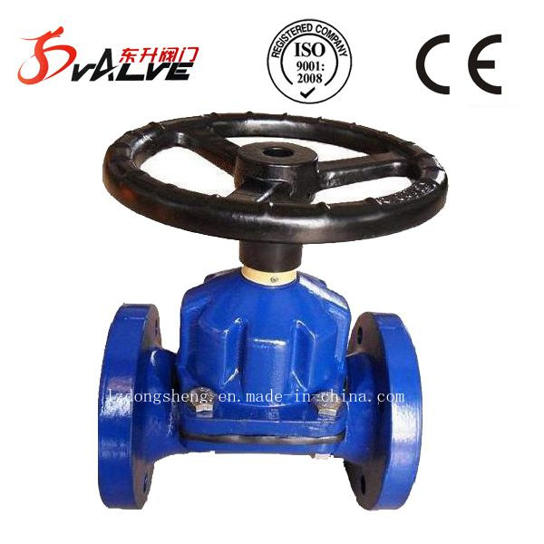 Cast Iron Through Way Type Diaphragm Valve