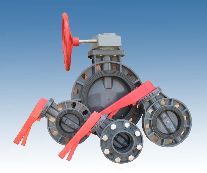 Plastic PVC FRPP Butterfly Valve