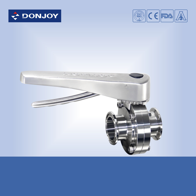 Clamped Manual Butterfly Valve