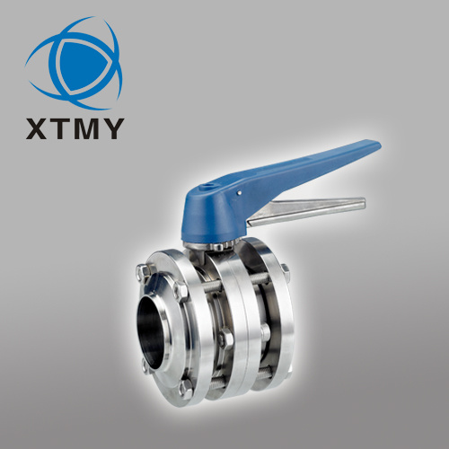 Stainless Steel Sanitary 3-PCS Butterfly Valve