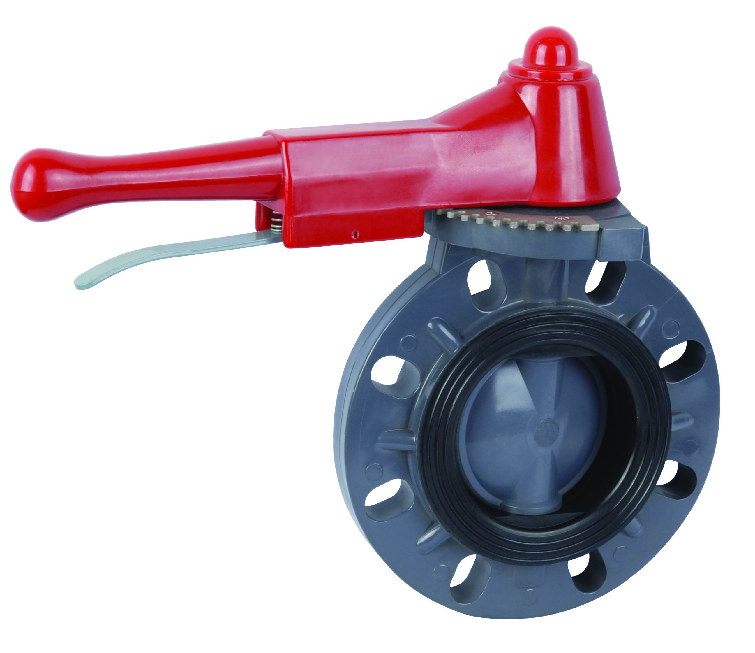 UPVC Hand Wheel Butterfly Valve/Plastic Butterfly Valve