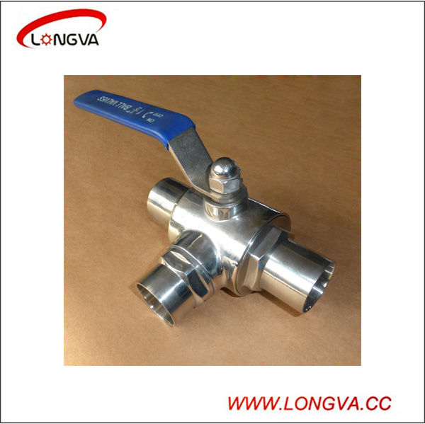 Sanitary Stainless Steel Three Way Ball Valve